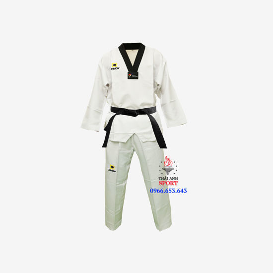 Picture of Võ Phục Taekwondo Hiệu Kwon Vải Kaki Kim Cương Vai Trơn