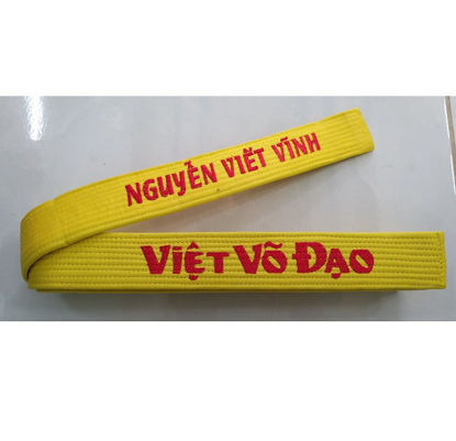 Picture of Đai Thêu Vovinam Vải Kaki Thêu Tên